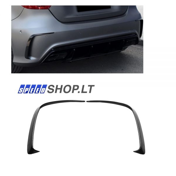 Mercedes-Benz A W176 AMG-Line A45 galinio bamperio spoileriai